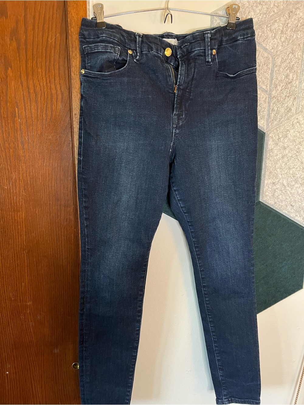 Good American Dark Indigo Skinny Jeans